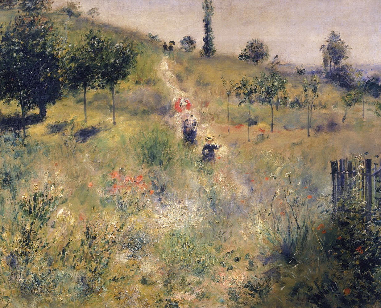             Fototapete "Ansteigender Weg durch hohes Gras" von Pierre Auguste Renoir
        