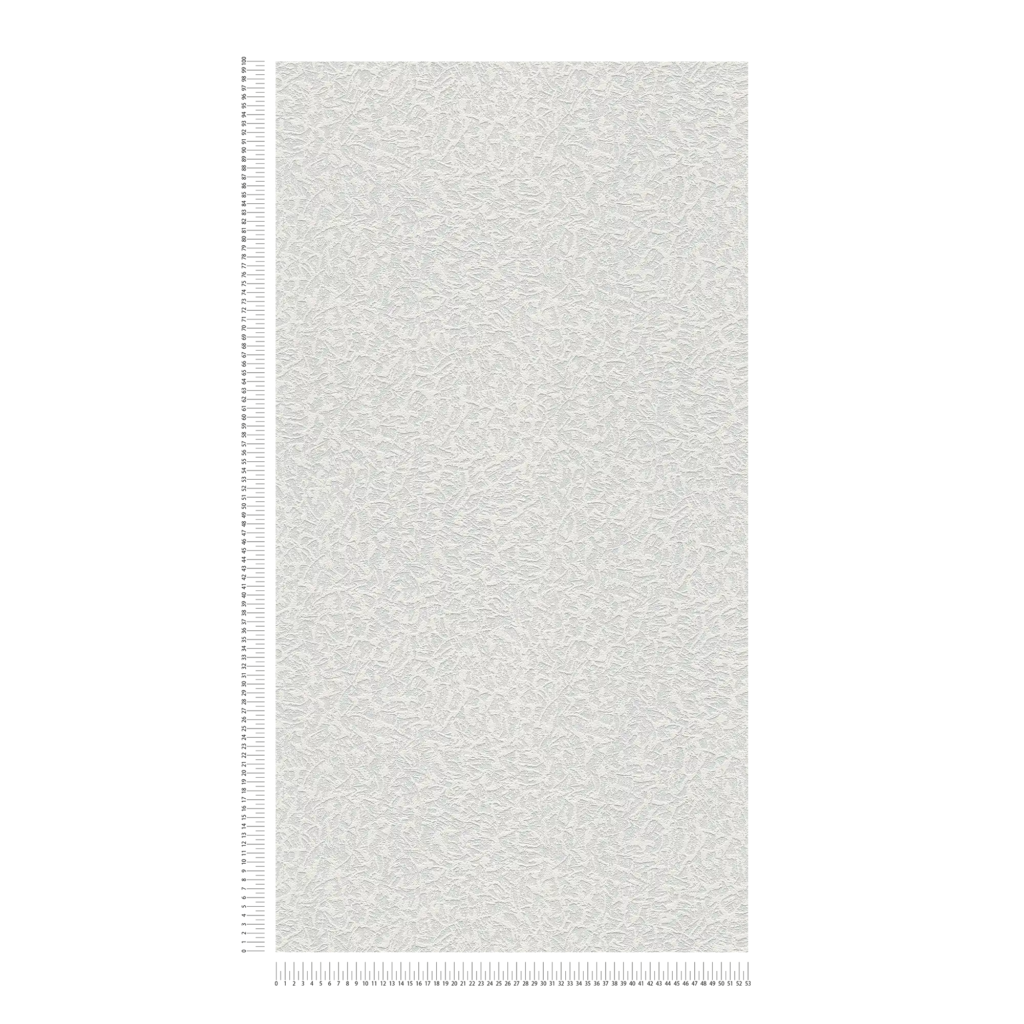             Überstreichbare Tapete mit Putzoptik Muster – Weiß
        