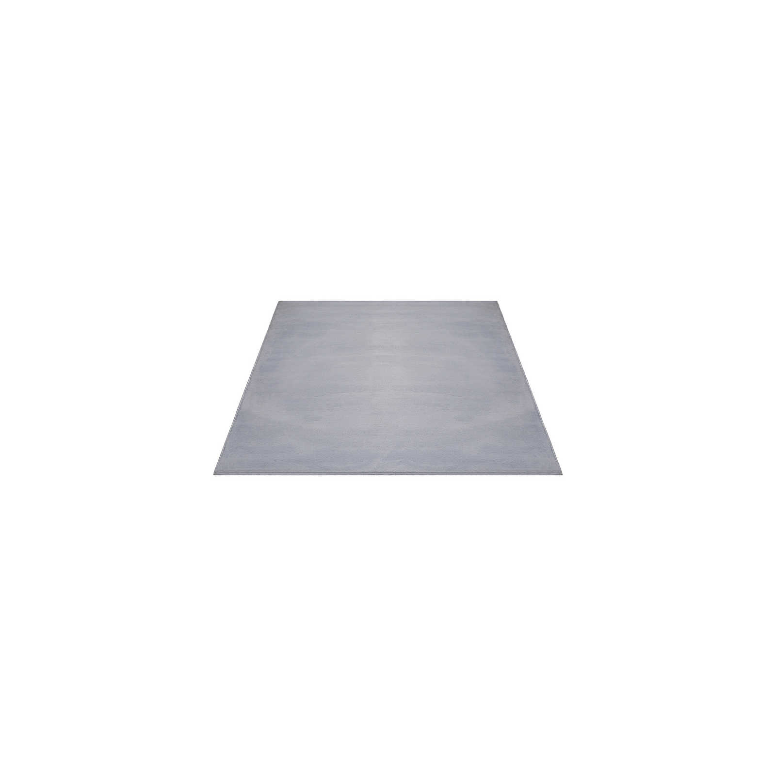Angenehmer Hochflor Teppich in sanften Grau – 160 x 117 cm
