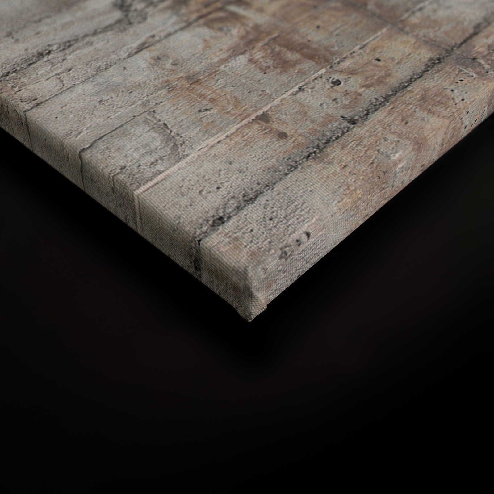             Beton Leinwandbild rustikaler Stahlbeton Grau Braun – 1,20 m x 0,80 m
        
