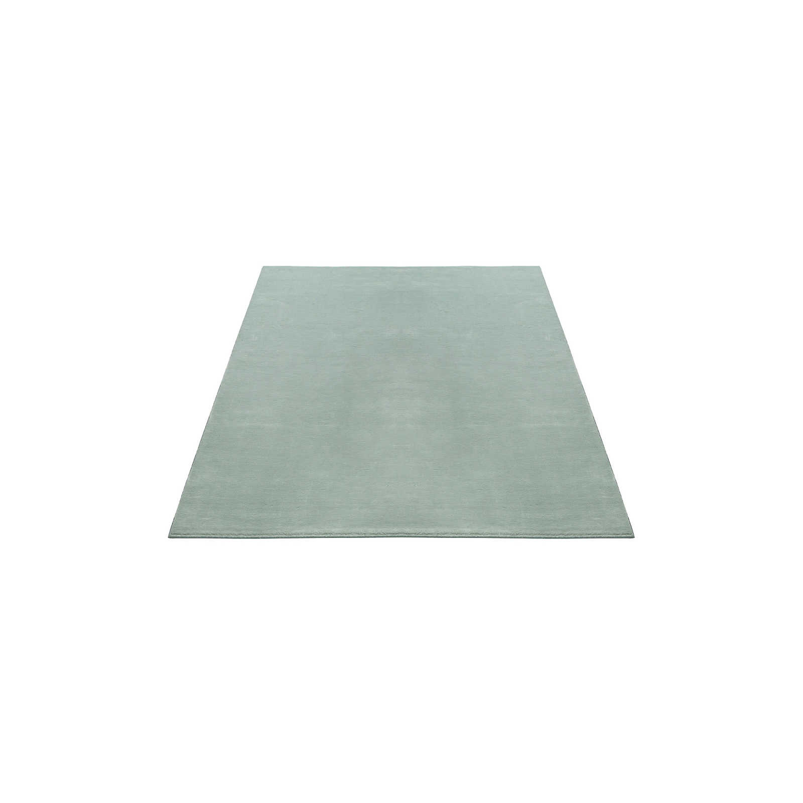 Weicher Hochflor Teppich in sanften Grün – 170 x 120 cm
