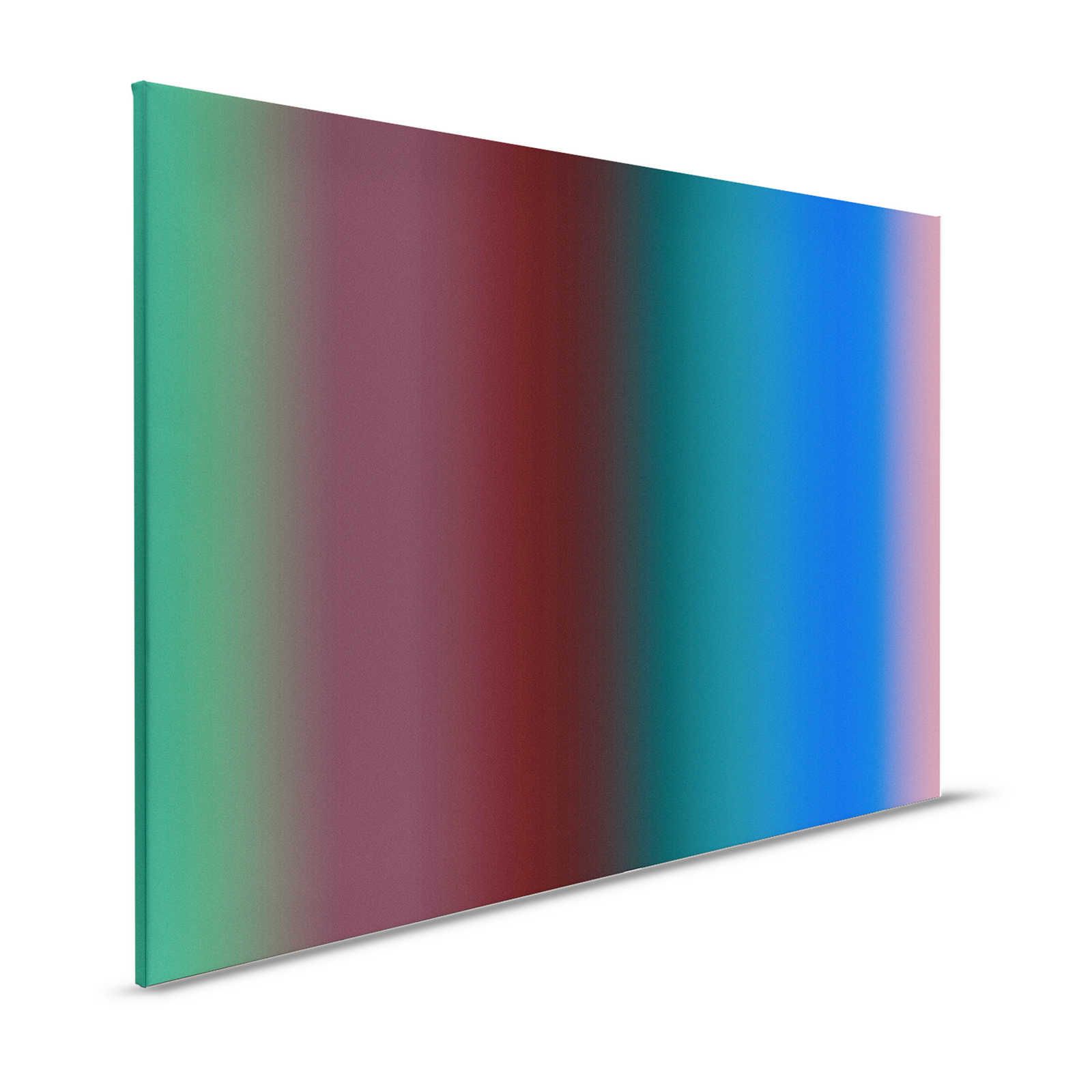 Over the Rainbow 2 - Farbverlauf Leinwandbild buntes Streifendesign – 1,20 m x 0,80 m
