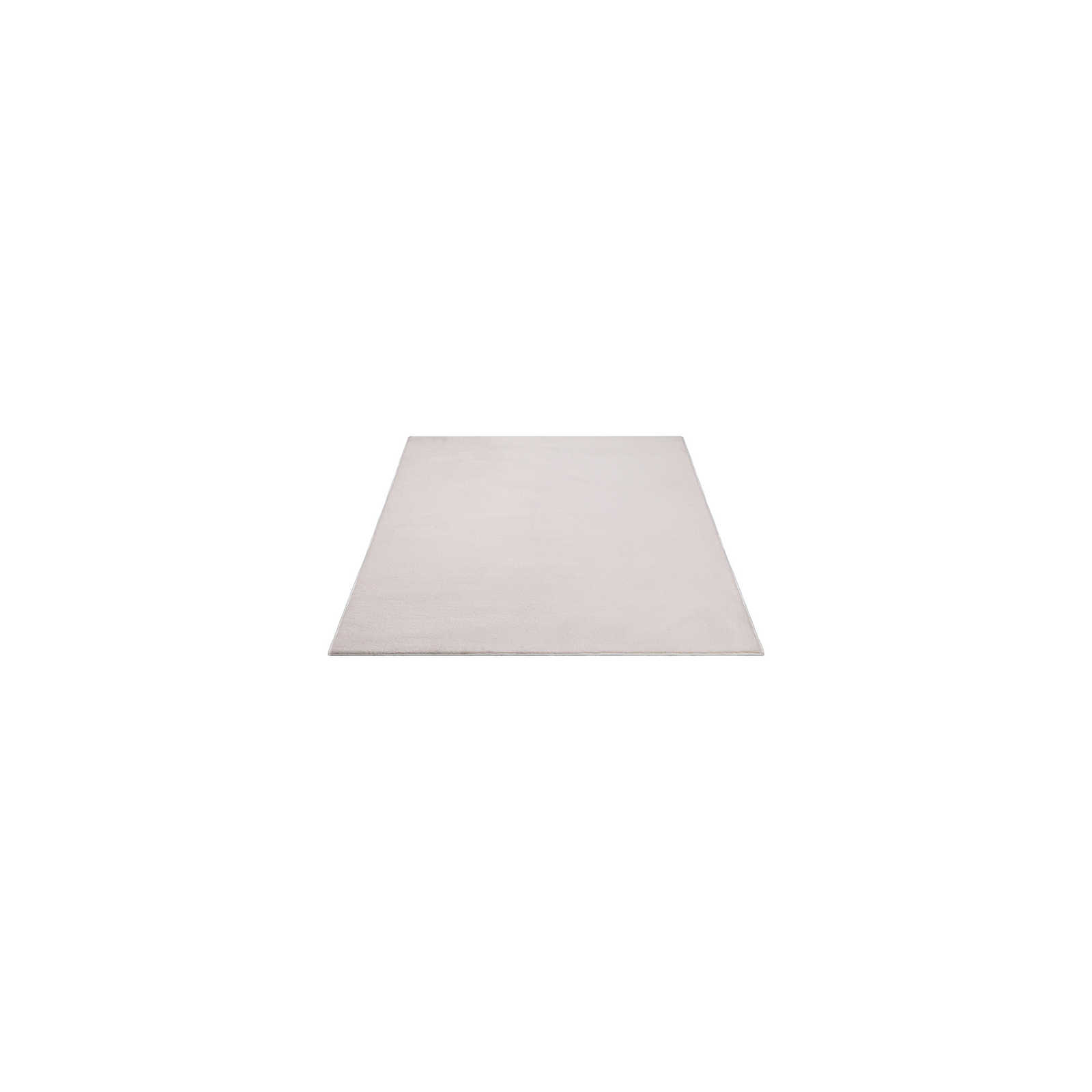 Einfarbiger Hochflor Teppich in sanften Beige – 140 x 70 cm
