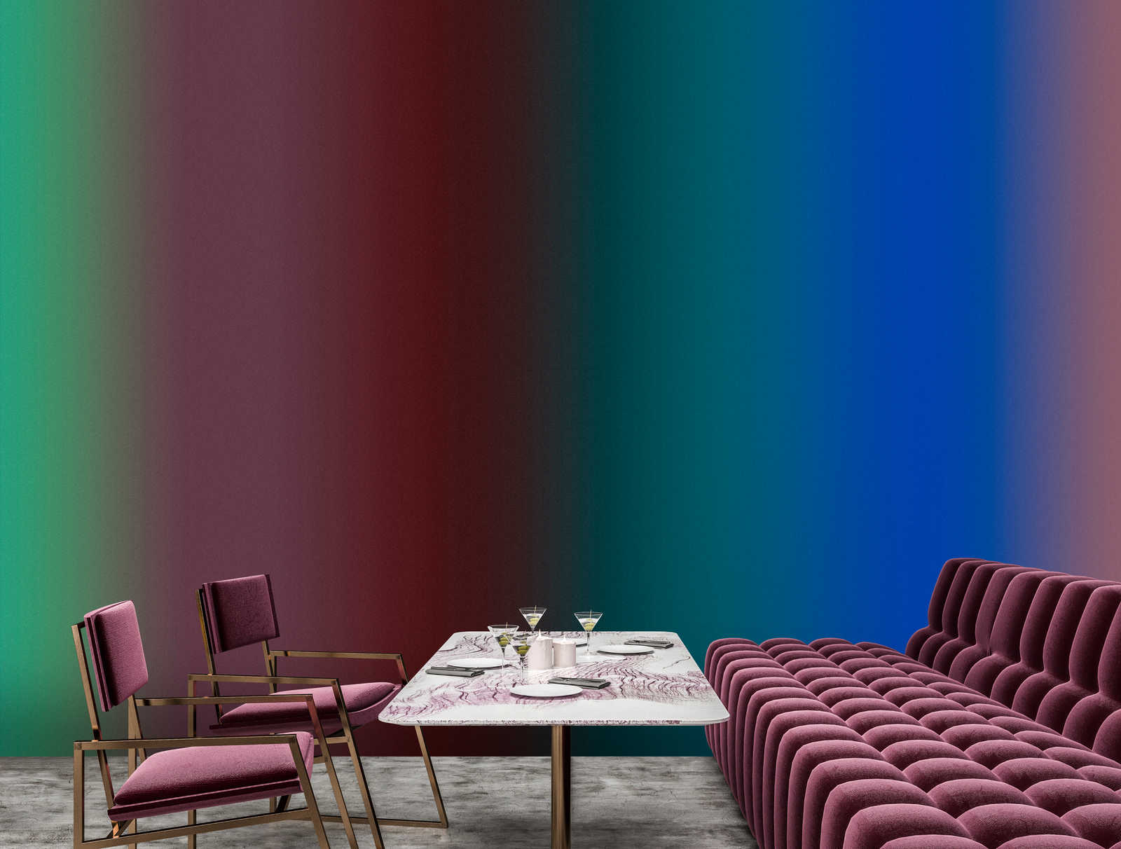             Over the Rainbow 2 – Farbverlauf Fototapete buntes Streifendesign
        