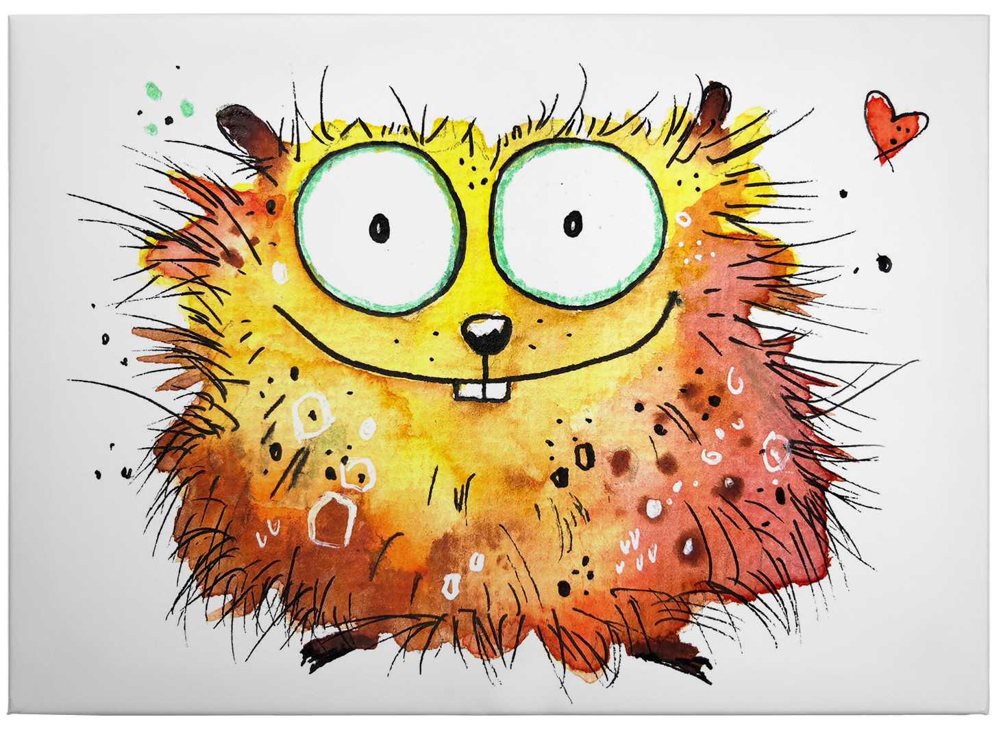             Leinwandbild Comic Hamster für Kinder, von Hagenmeyer – 0,70 m x 0,50 m
        