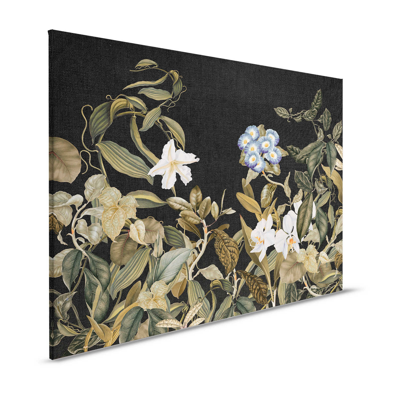         Botanical Leinwandbild mit Orchideen & Blätter-Motiv – 1,20 m x 0,80 m
    