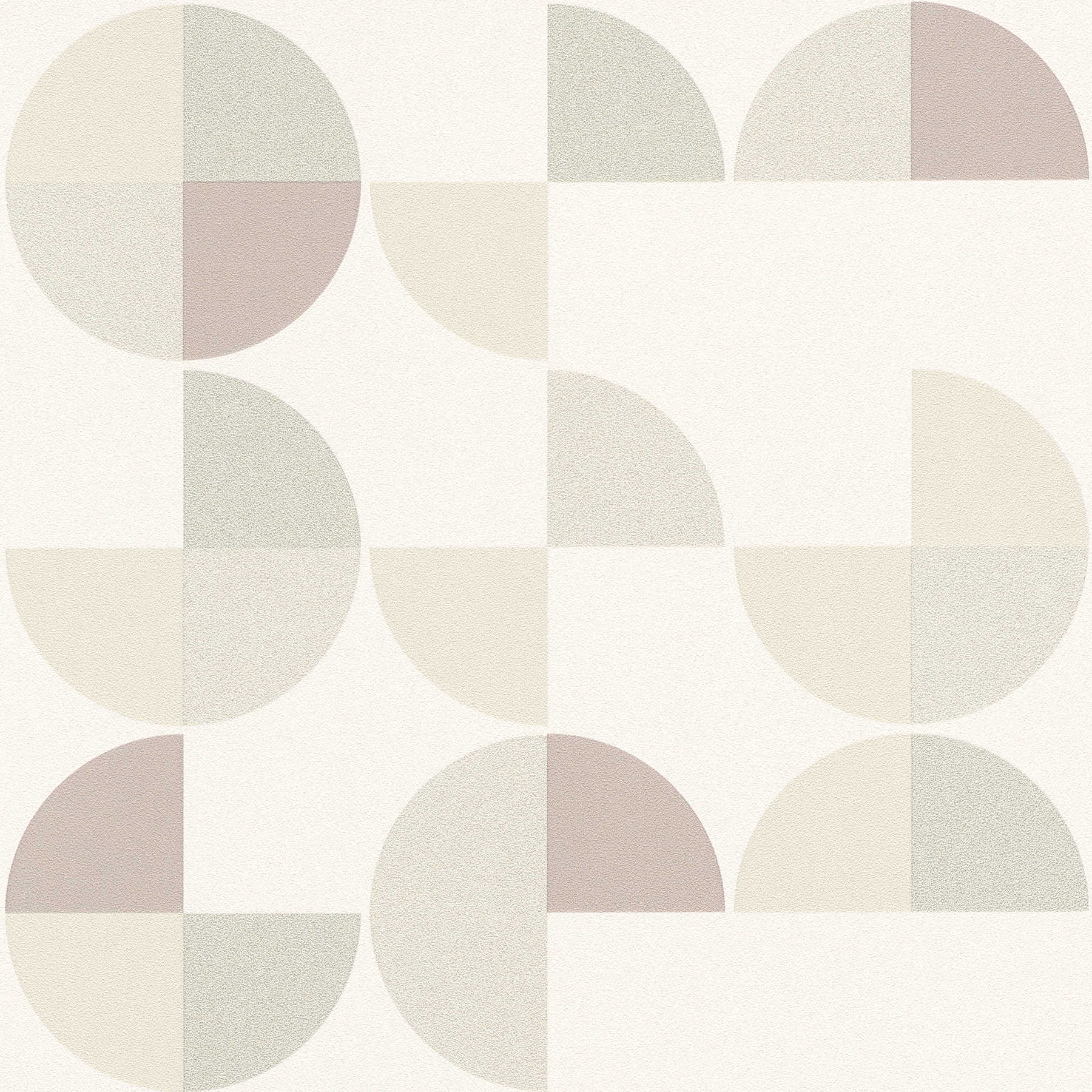         Geometrische Mustertapete im Scandinavian Style – Grau, Beige, Weiß
    