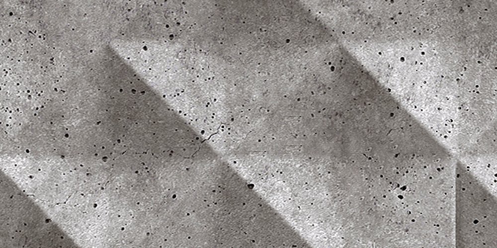             Concrete 2 - Coole 3D Beton-Rauten Fototapete – Grau, Schwarz | Premium Glattvlies
        