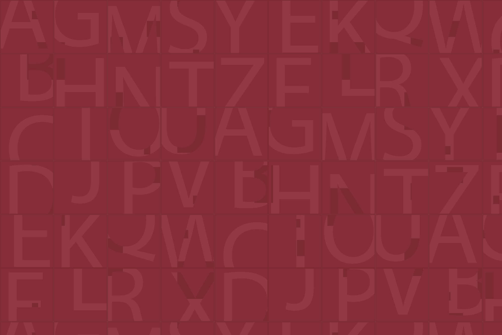             Design Fototapete Quadrate mit verschiedenen Mustern rot auf Premium Glattvlies
        