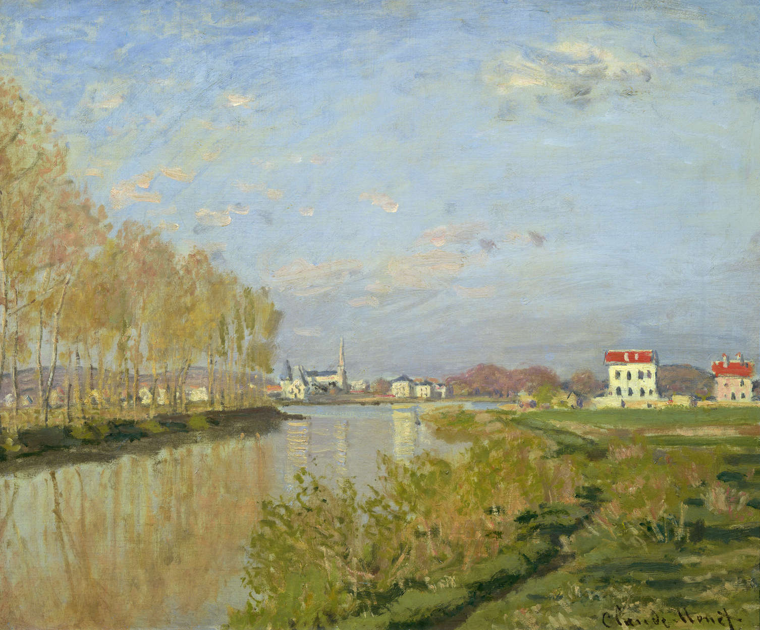             Fototapete "Die Seine in Argenteuil" von Claude Monet
        