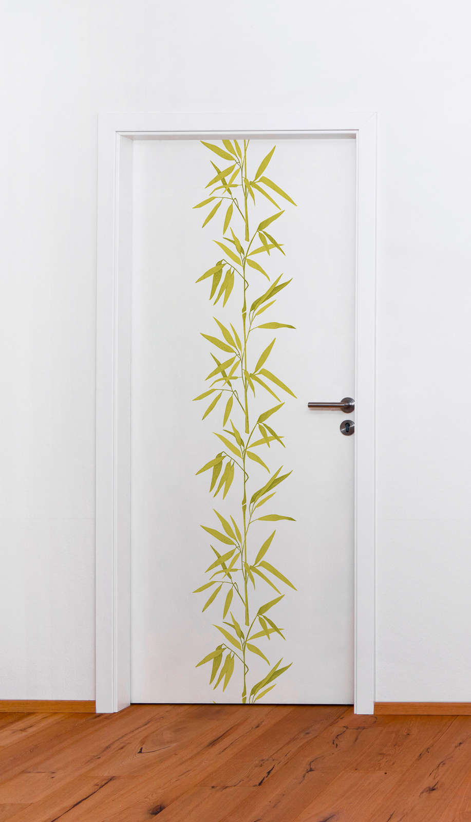             Vliestapete Weiß mit Bambus Muster – Grün, Weiß
        