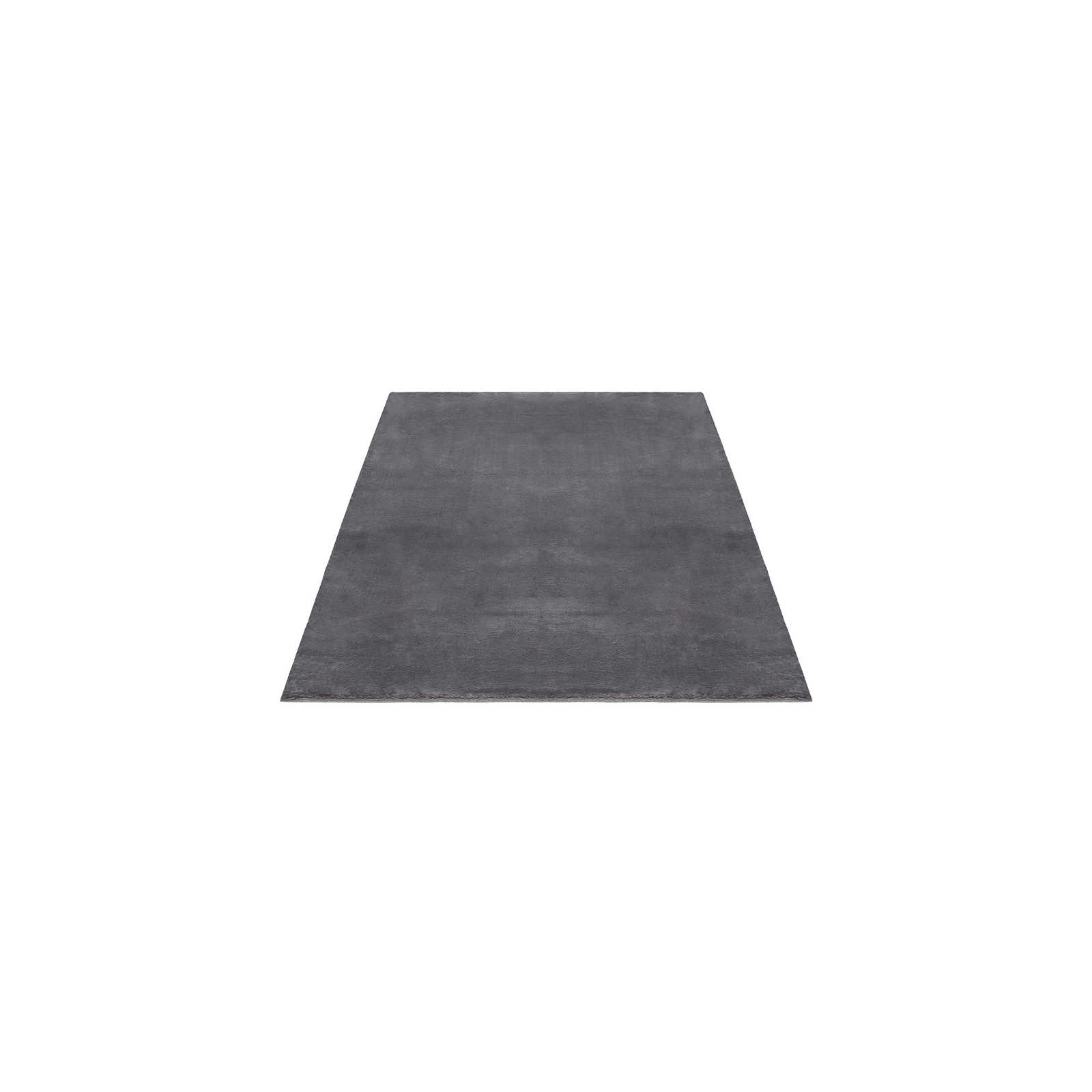 Moderner Hochflor Teppich in Anthrazit – 150 x 80 cm

