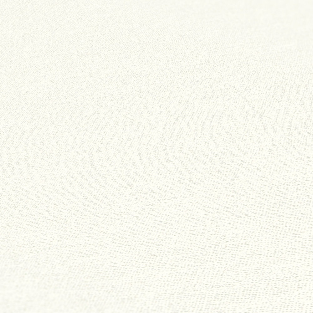             Unitapete Creme-Weiß von MICHASLKY mit Textilstruktur
        