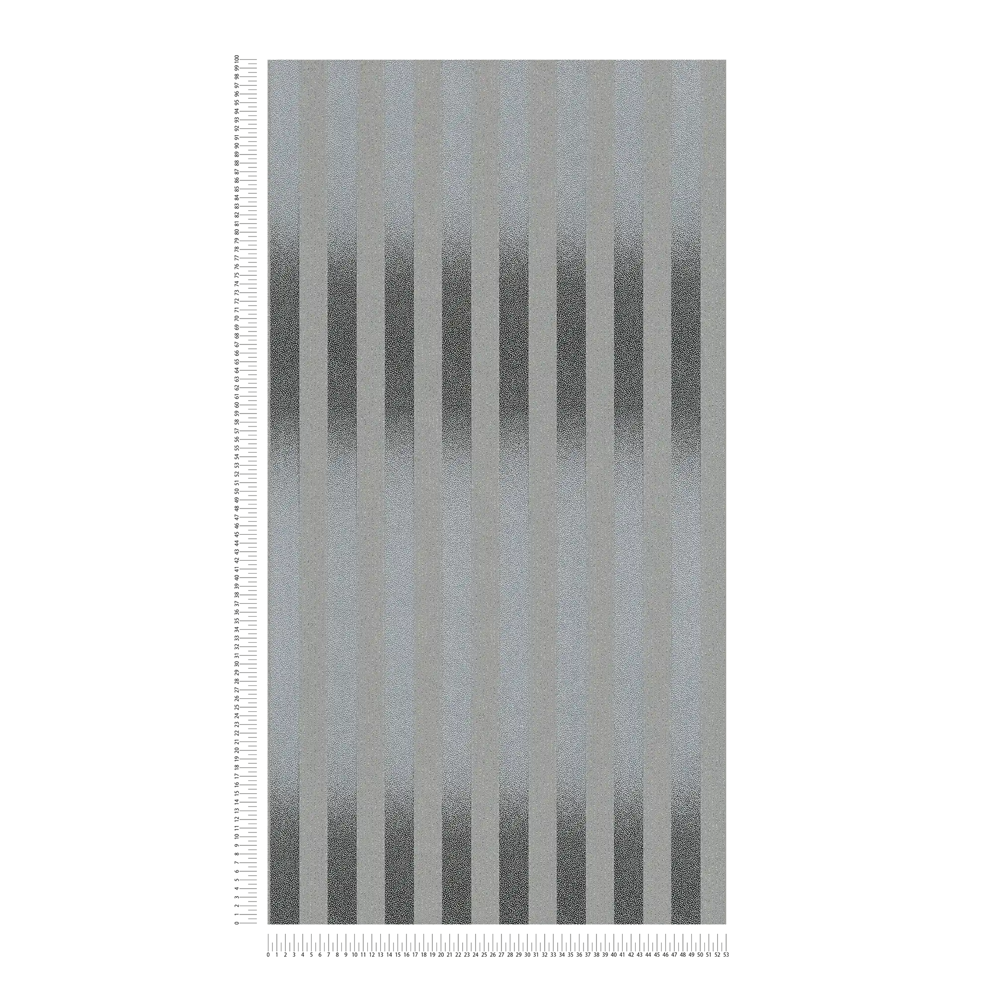             Streifentapete mit kleinem Punktmuster und Farbverlauf – Schwarz, Grau
        
