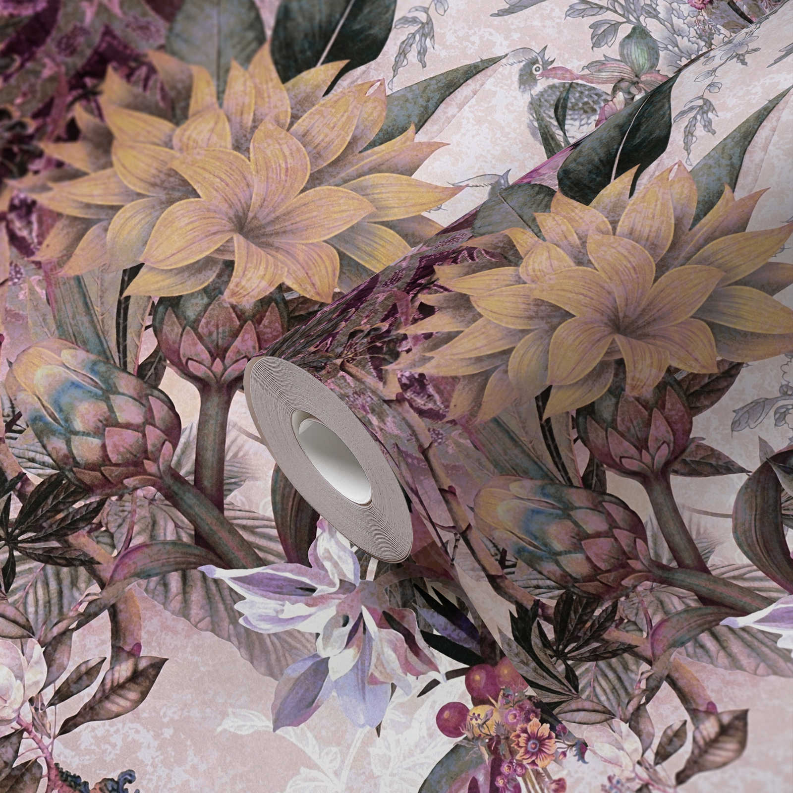             Motivtapete Blumen Design mit Blütenmuster – Bunt
        