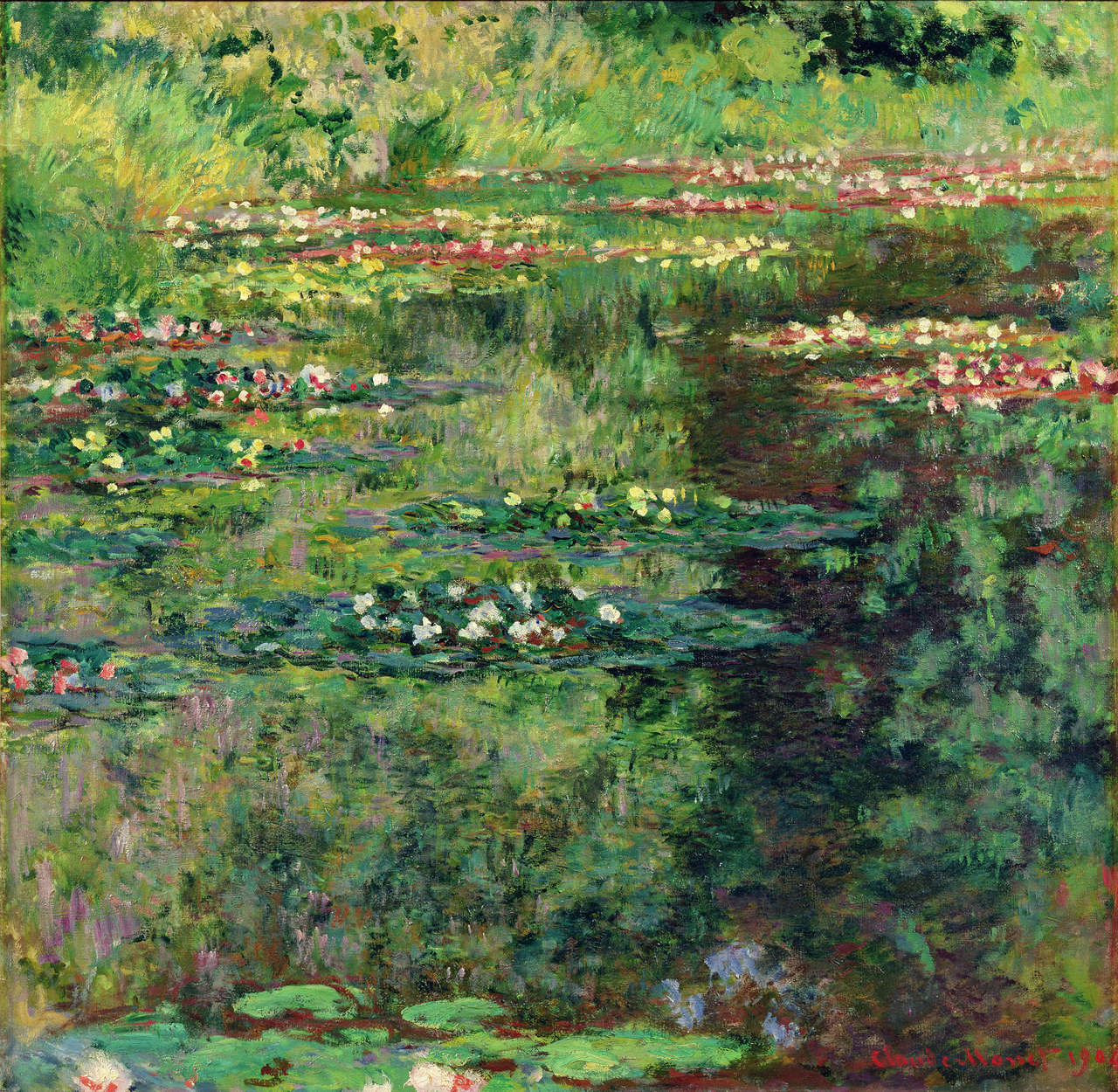             Fototapete "Der Seerosenteich" von Claude Monet
        