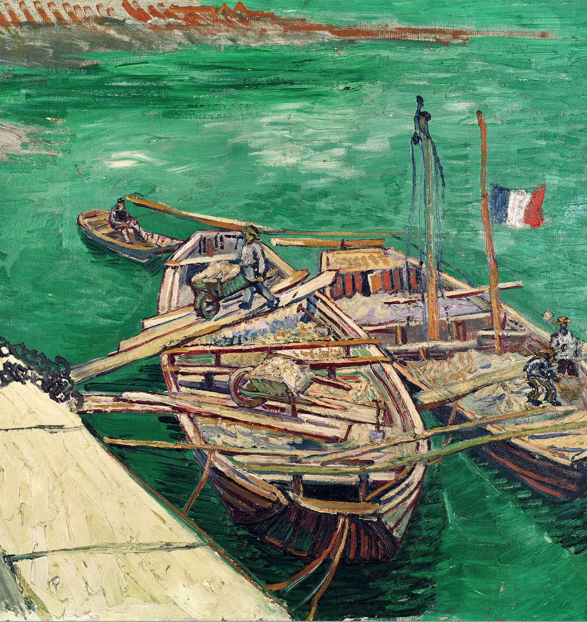             Fototapete "Landungssteg mit Booten" von Vincent van Gogh
        