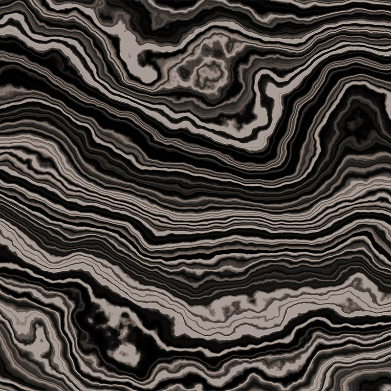 Onyx 2 - Querschnitt eines Onyx Marmor als Fototapete – Beige, Schwarz | Struktur Vlies
