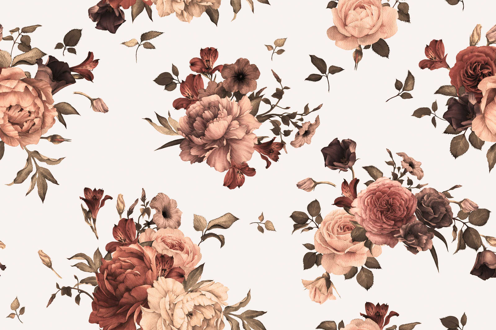             Blumen Leinwand romantisches Design – 0,90 m x 0,60 m
        
