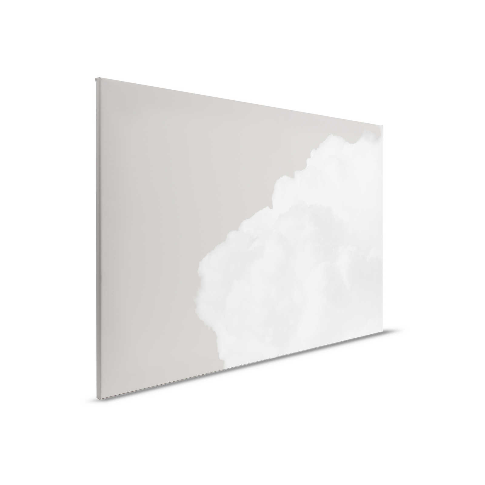         Leinwandbild mit weißen Wolken am grauen Himmel – 0,90 m x 0,60 m
    