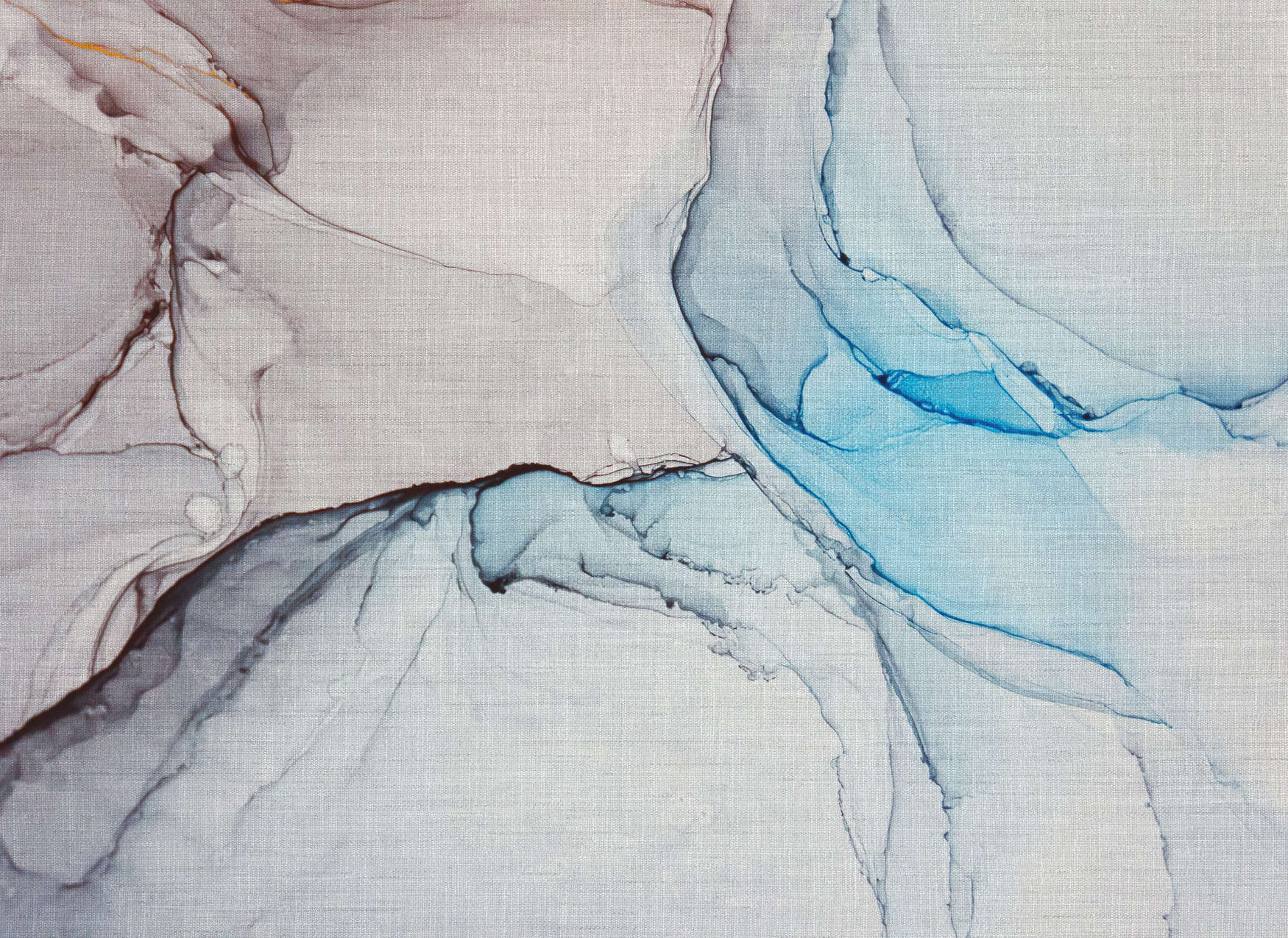             Fototapete mit Marmor-Muster aus Leinenoptik – Blau, Grau
        