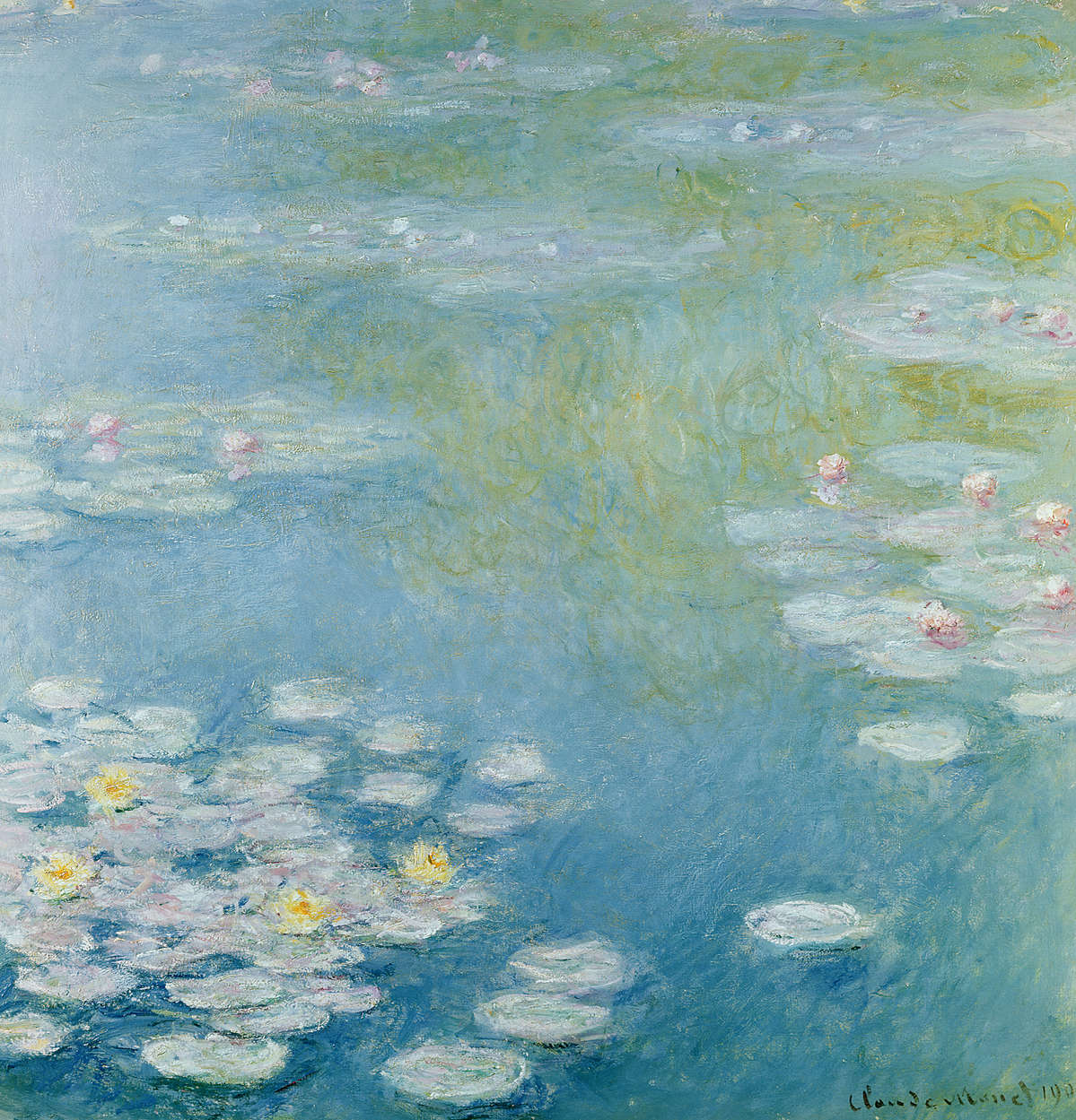             Fototapete "Nymphen in Giverny" von Claude Monet
        