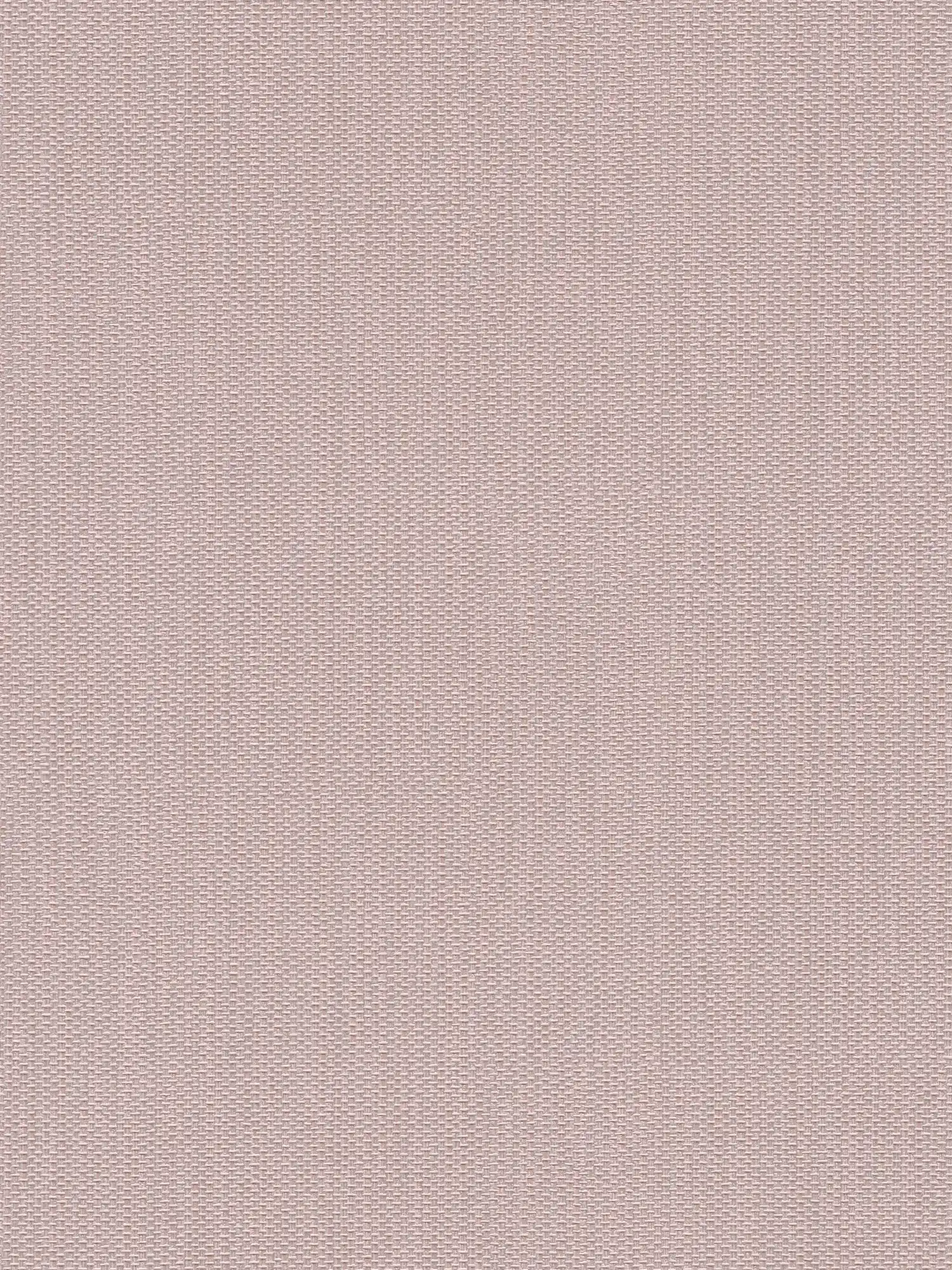 Strukturierte Vliestapete in Textiloptik – Rosa, Silber
