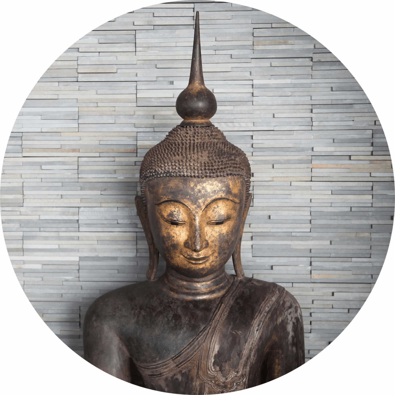 Thailändischer Buddha Fototapete – Braun, Grau
