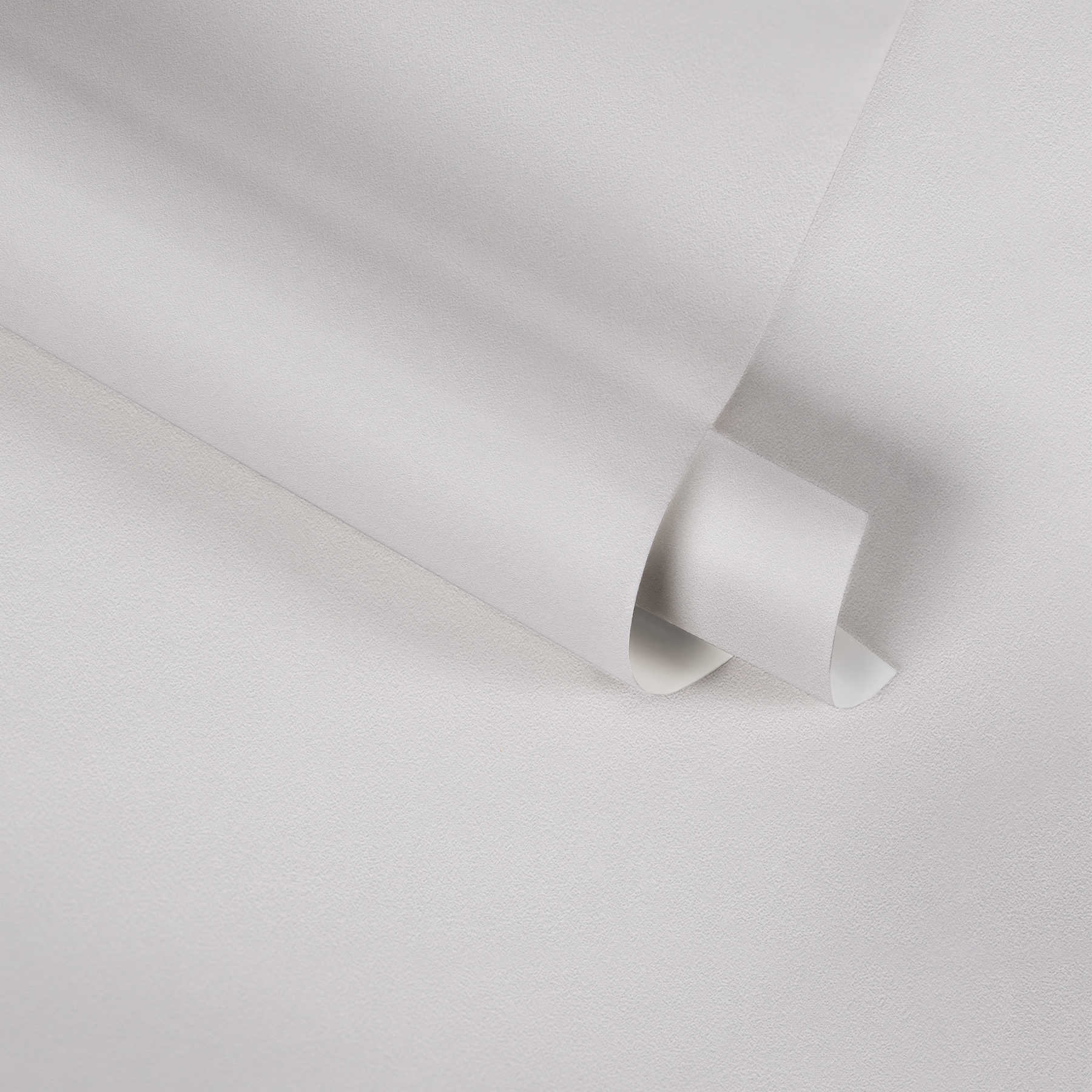             Papiertapete mit Prägestruktur & uni Design – Weiß
        
