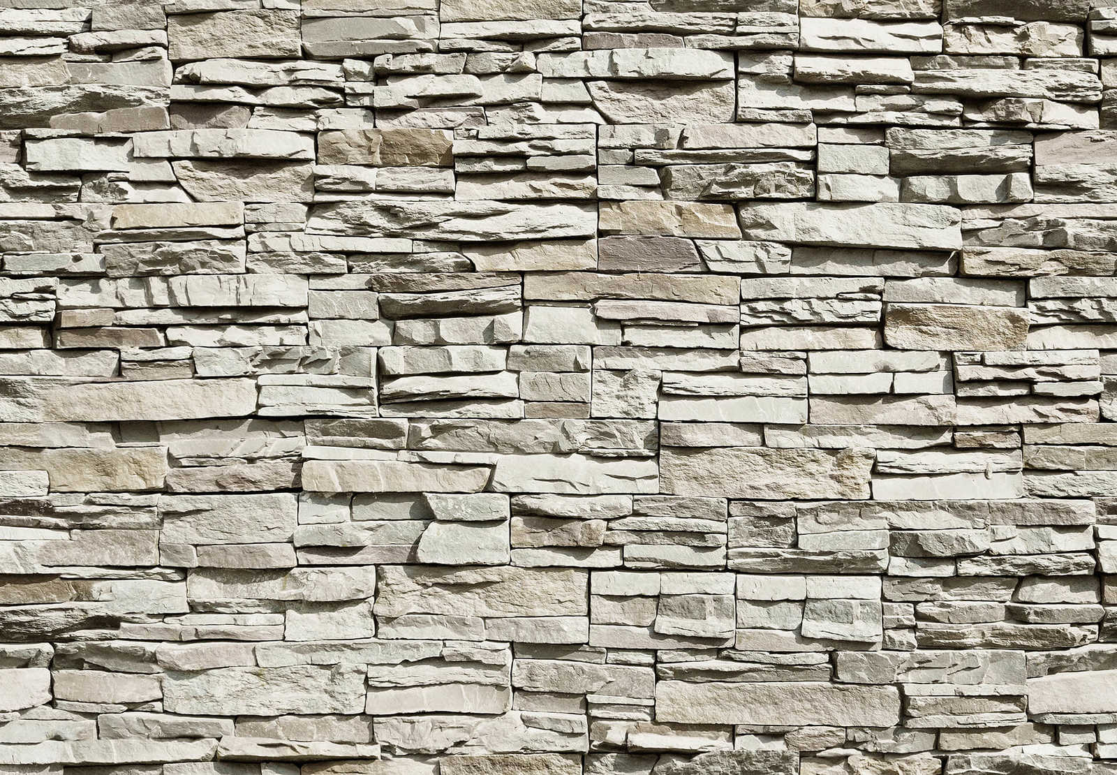 Steinwand Fototapete Natursteinmauer hell – Grau
