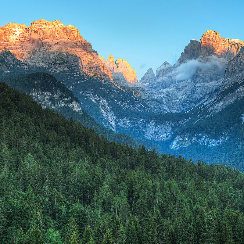 Fototapete Dolomiten Gebirge in Italien – Perlmutt Glattvlies
