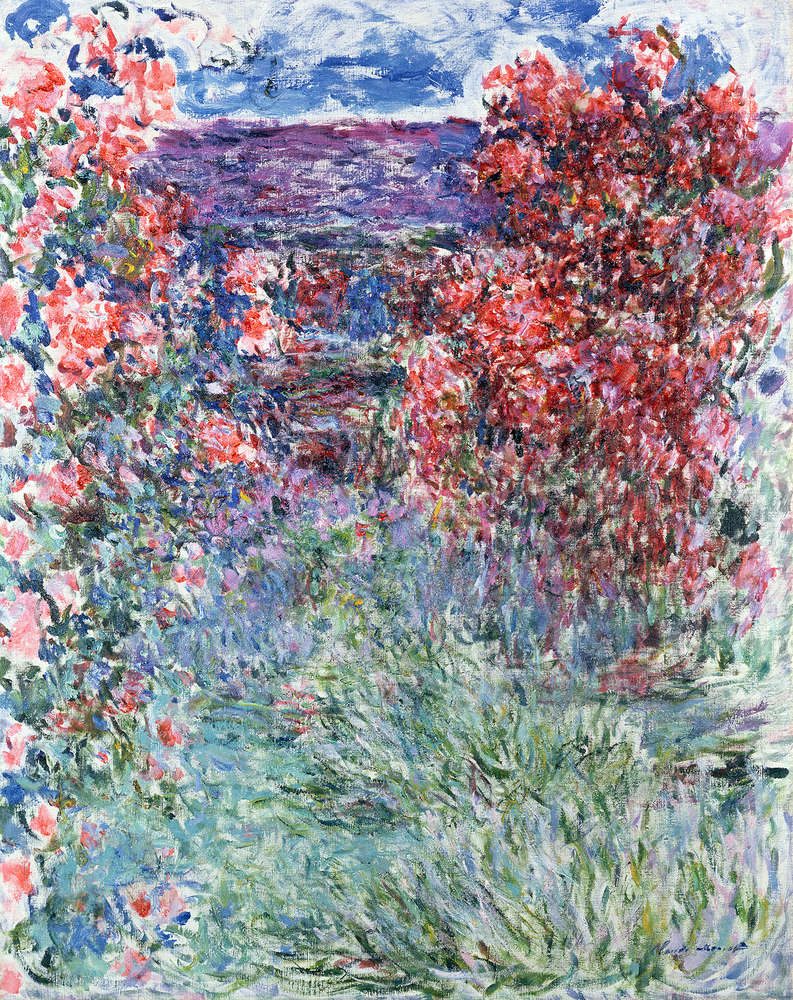             Fototapete "Das Haus in Giverny unter den Rosen" von Claude Monet
        