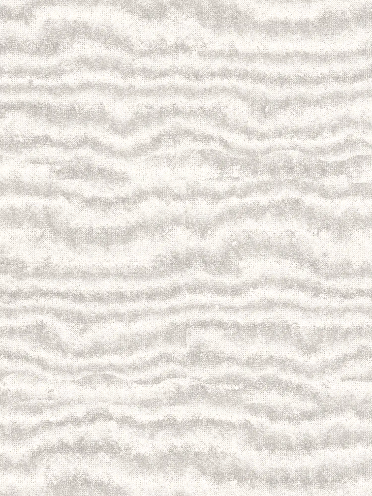 Matte Vliestapete mit Leinen Optik Struktur – Weiß, Creme
