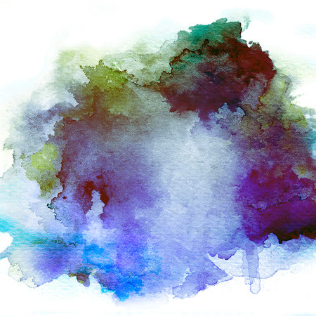         Aquarell Fototapete Tintenfleck, Farbverlauf Grau Blau
    
