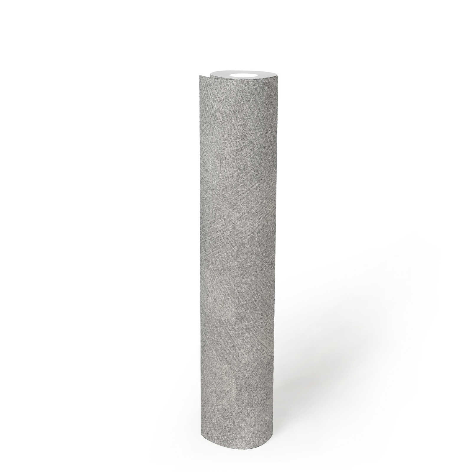             Glänzende Tapete Stahlgrau mit Karomuster – Grau
        