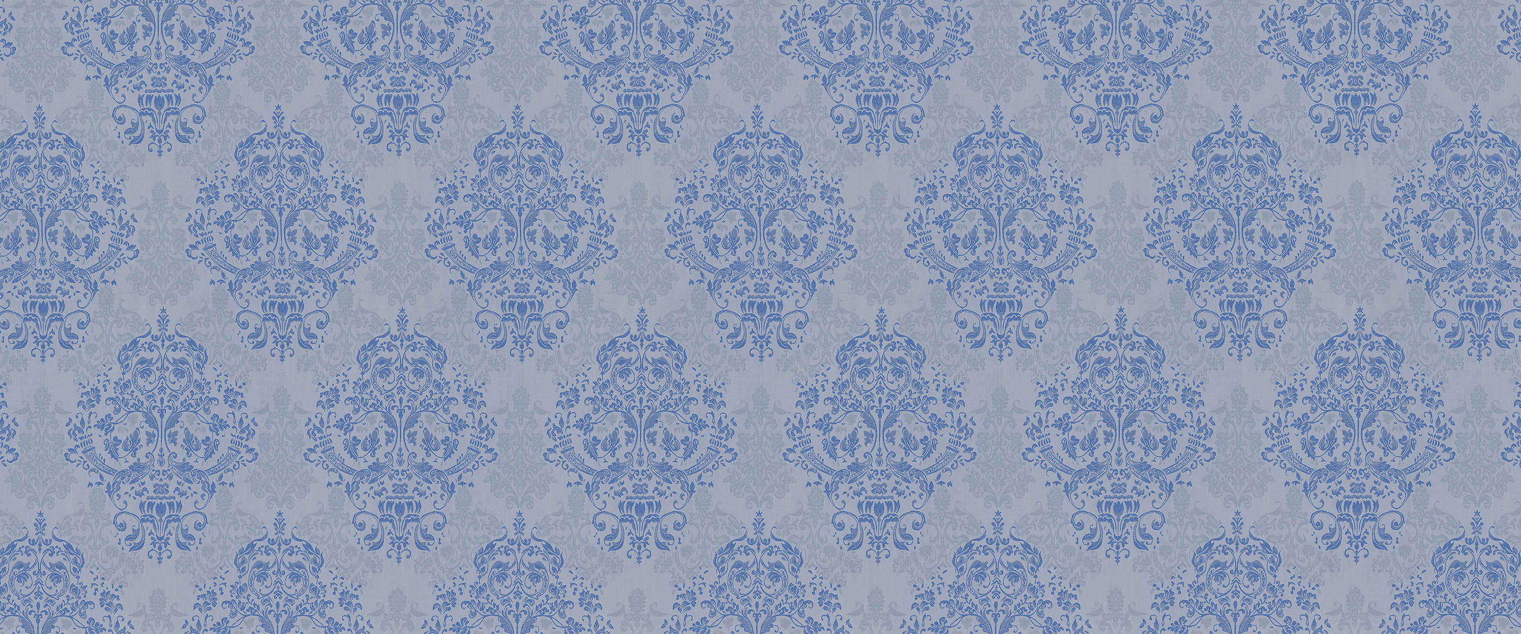             Barock Fototapete Blau & Grau mit Ornament Design
        