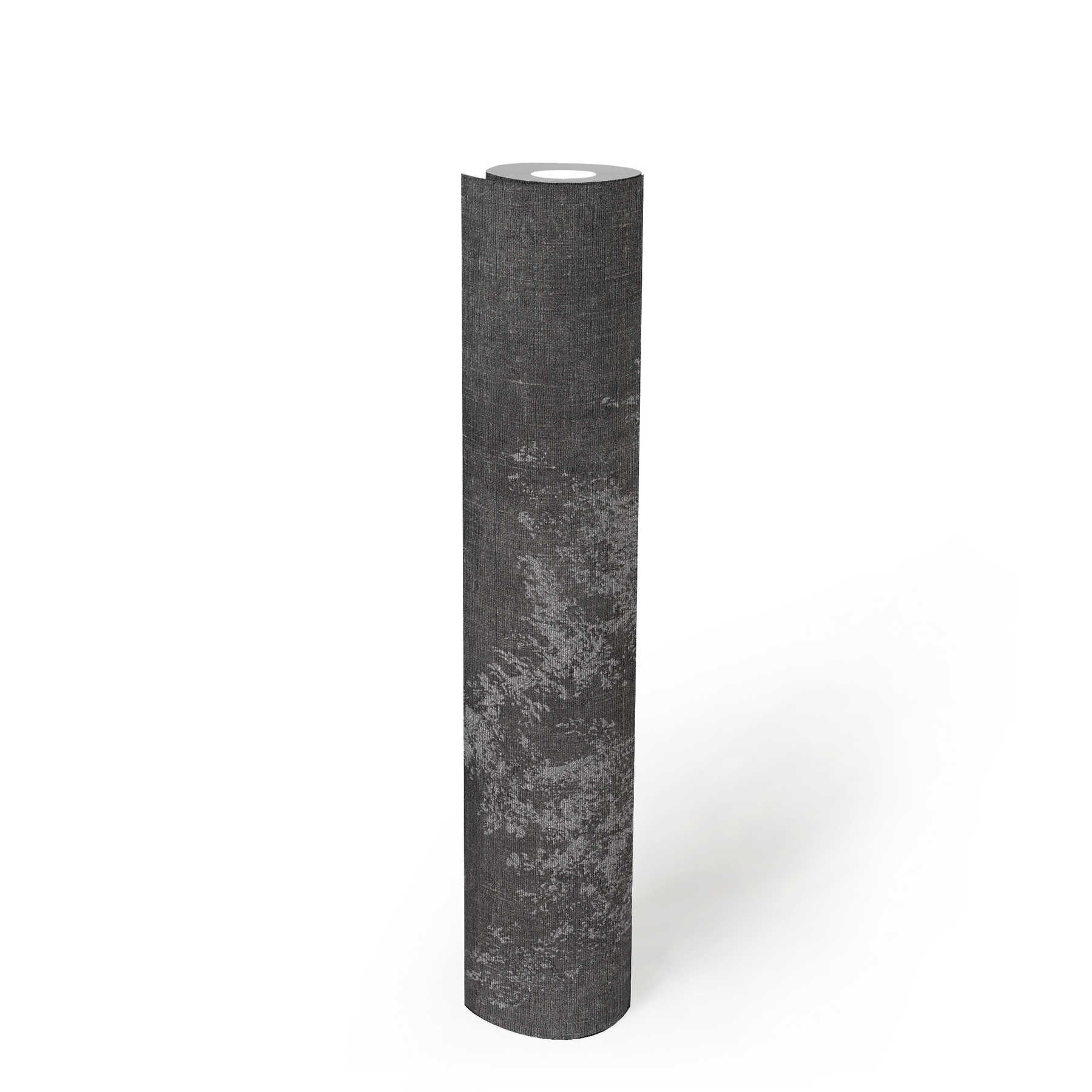             Vliestapete rustikal mit Struktureffekt & Baummotiv – Grau
        