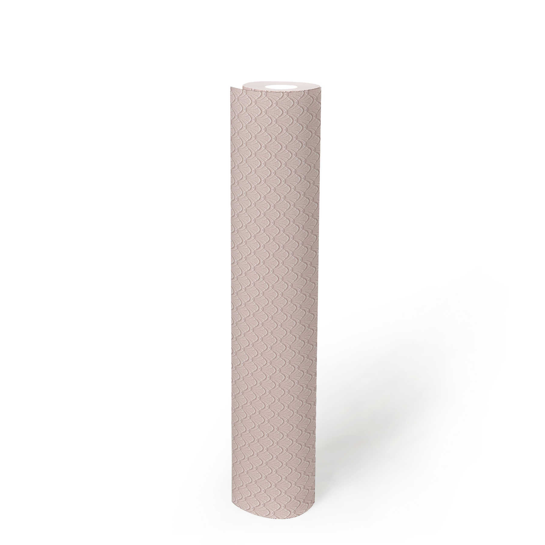             Tapete filigranes Strukturmuster im Muschel-Design – Rosa
        