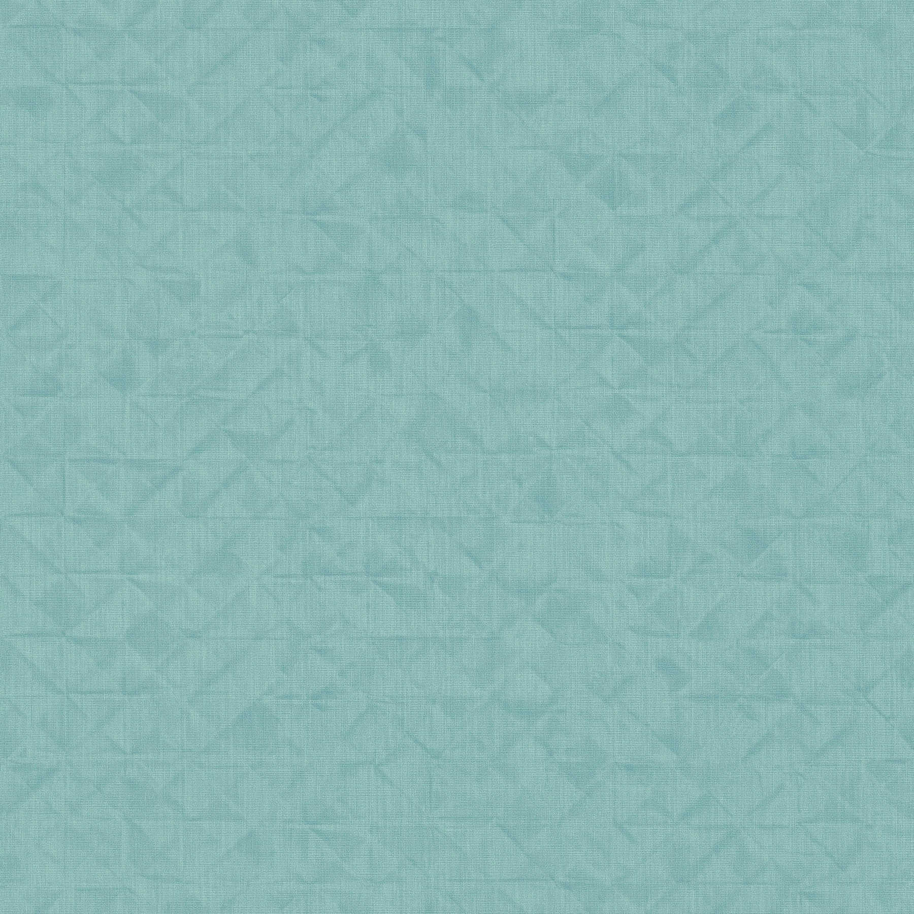         Vliestapete geometrisches Facettenmuster – Blau, Grün
    