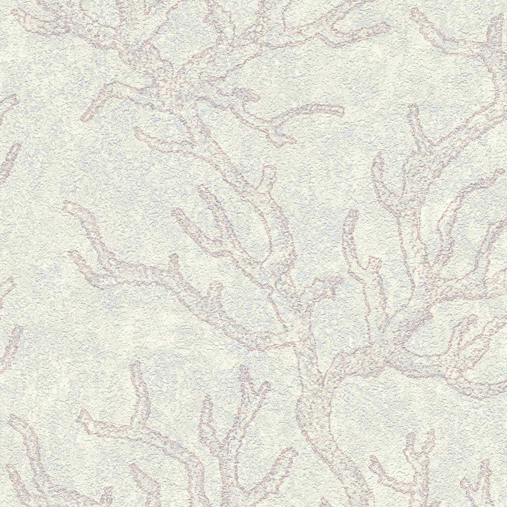             VERSACE Vliestapete mit Korallen Muster & Strukturdesign – Grau, Metallic
        