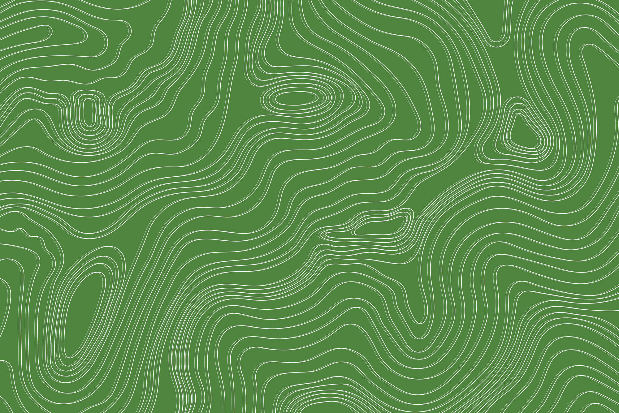             Design Fototapete Wellen und Kreise Muster grün auf Premium Glattvlies
        