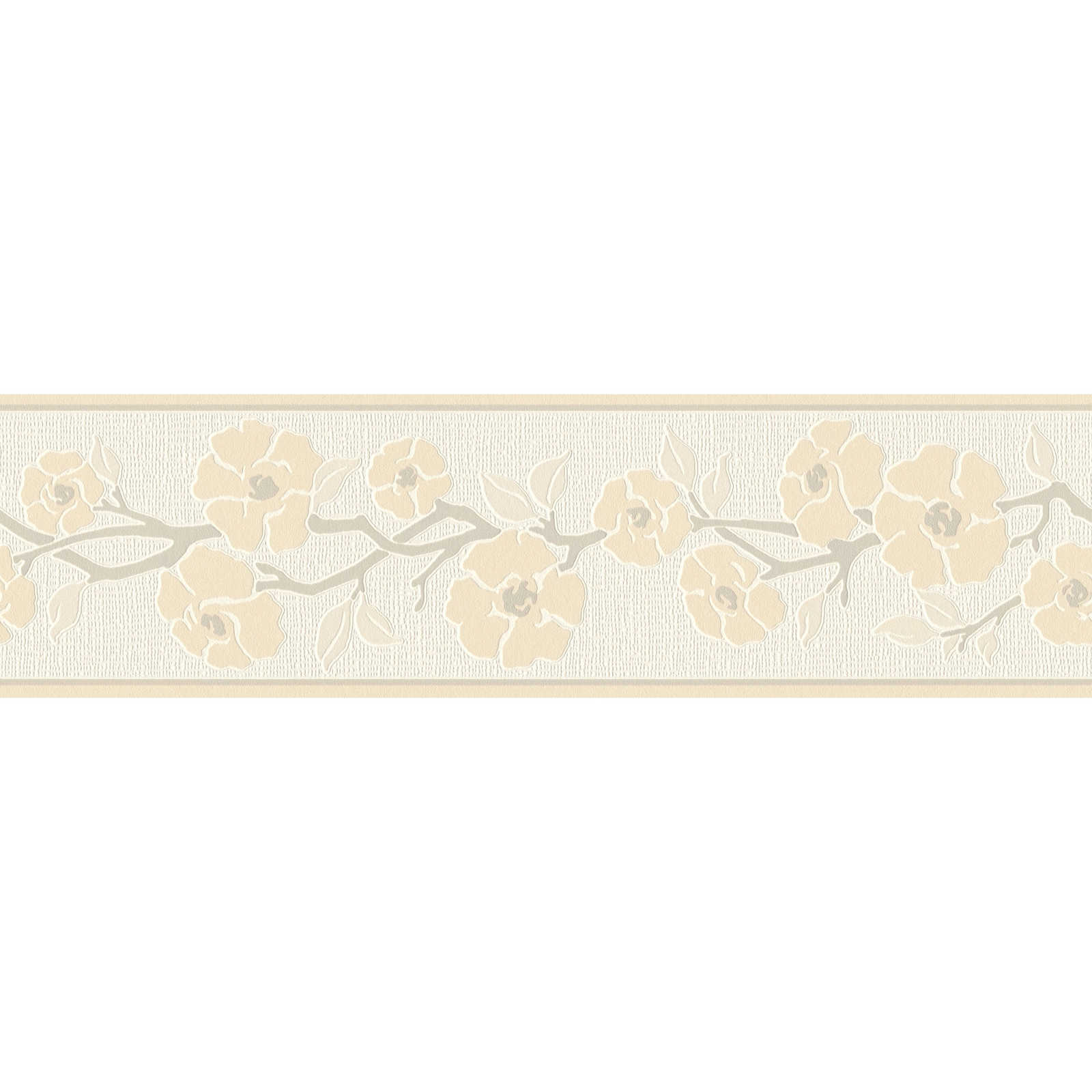 Vlies Bordüre: Pusteblume Romantische Blumenbordüre in Pastellfarben,  Optional Selbstklebend, Grundpreis 5,89 Euro/m 