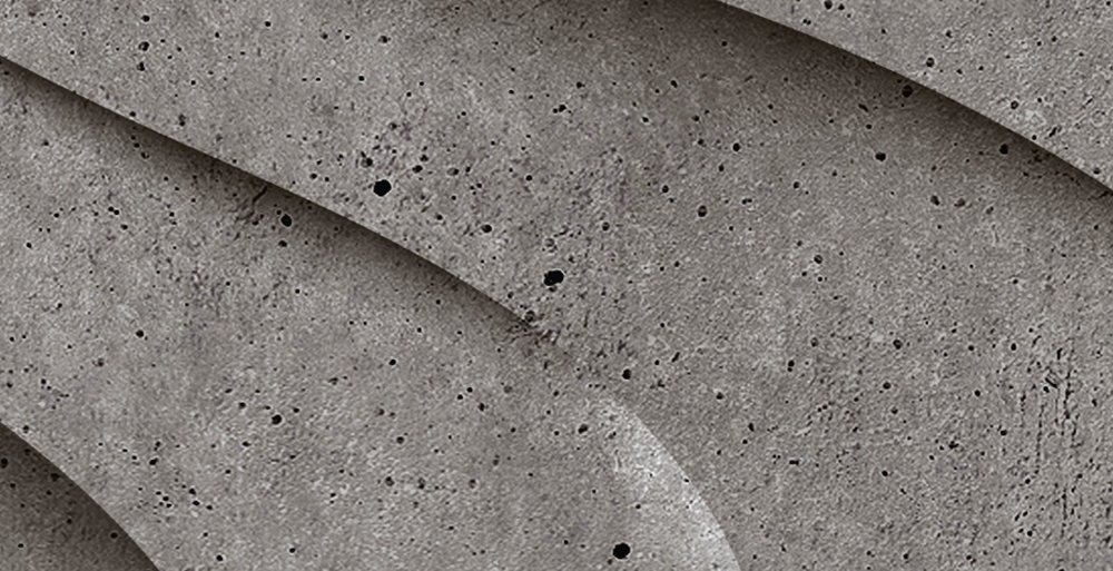             Canyon 1 - Coole 3D Beton-Canyon Fototapete – Grau, Schwarz | Perlmutt Glattvlies
        