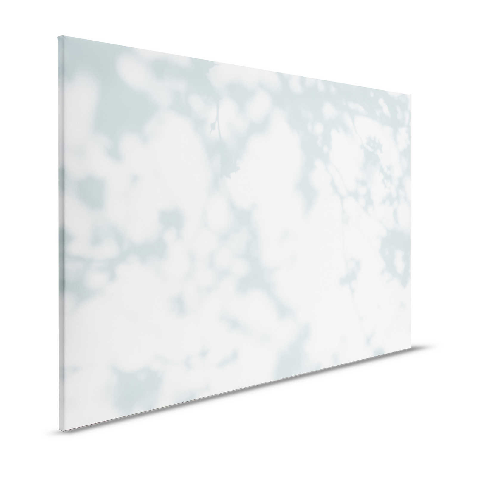 Light Room 2 - Leinwandbild Natur Schatten in Blaugrün & Weiß – 1,20 m x 0,80 m
