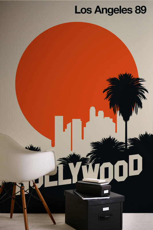             Fototapete Hollywood im Retro Poster Look
        
