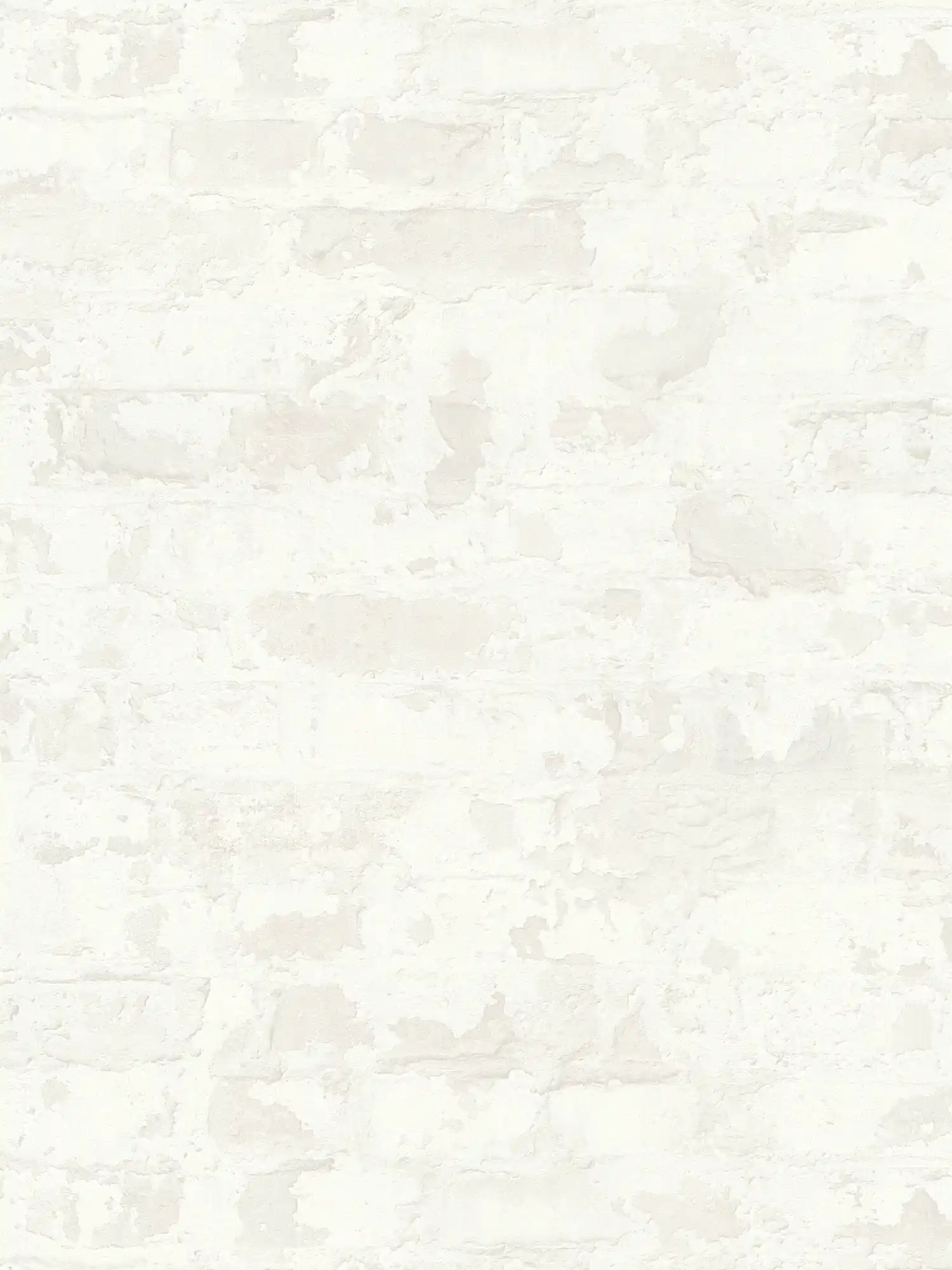         Steintapete Ziegelmauer im Landhaus Stil – Grau, Weiß
    