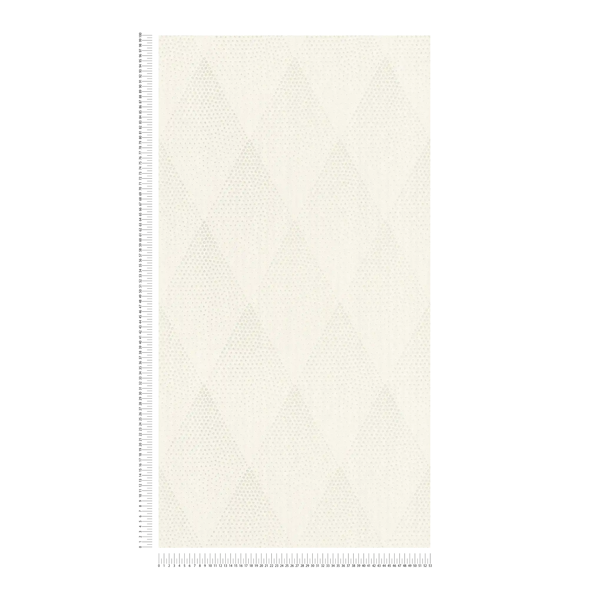             Punkte-Tapete Glitzer Effekt im Retro Stil – Weiß, Silber, Grau
        