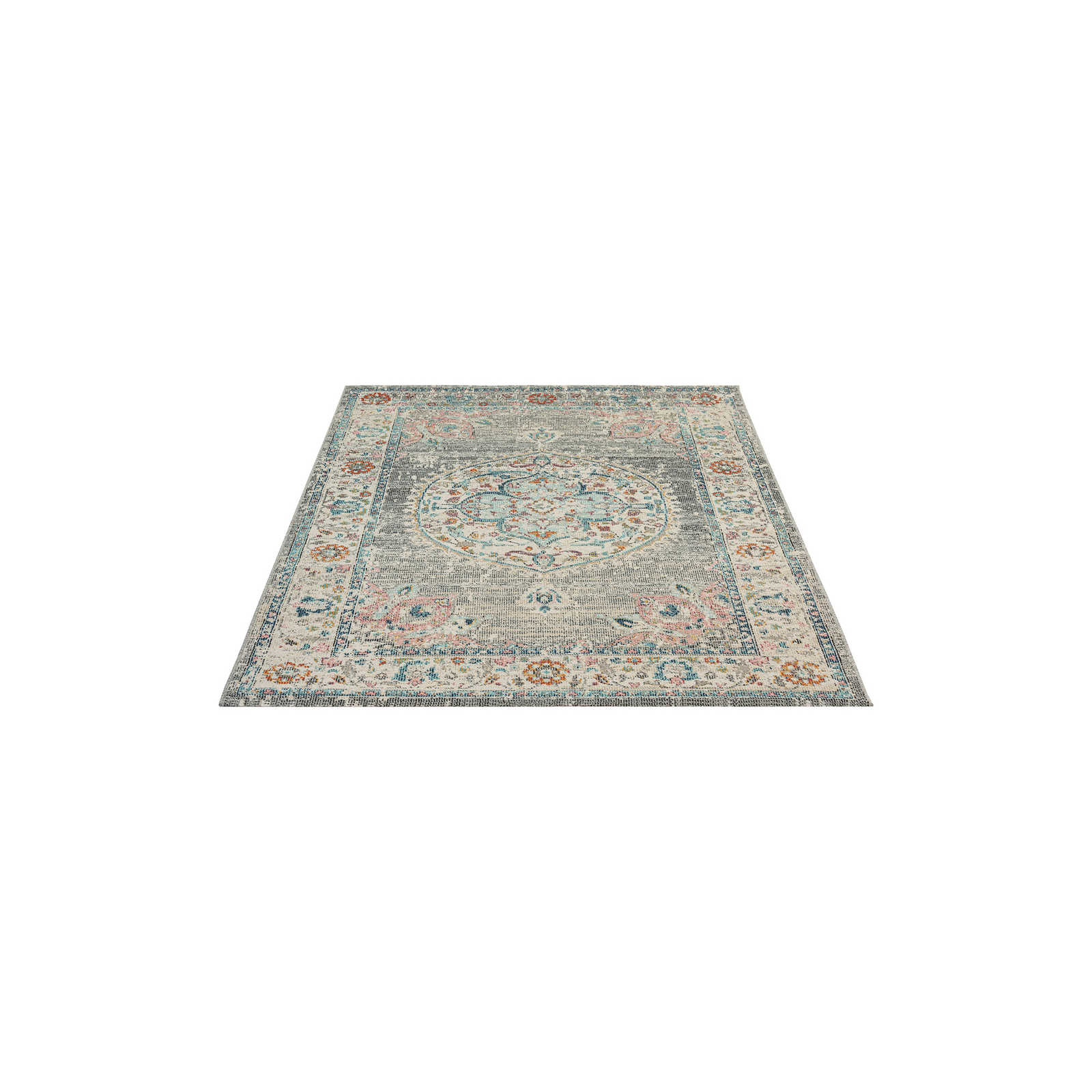 Grauer Outdoor Teppich aus Flachgewebe – 200 x 140 cm
