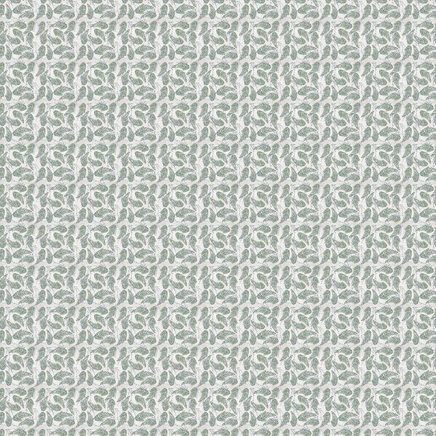 Design Fototapete mit floralem Muster in Grau und Grün auf Matt Glattvlies

