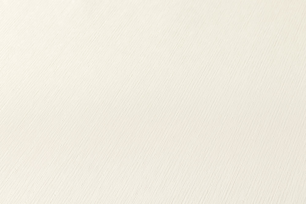             Cremefarbene Unitapete mit Glitzerfäden – Weiß, Creme
        